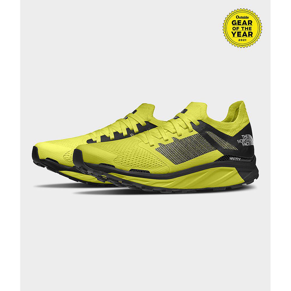 The North Face Flight Vectiv Ανδρικα Παπούτσια Για Trail Τρέξιμο - Πρασινο / Μαυρα (OFKN95317)